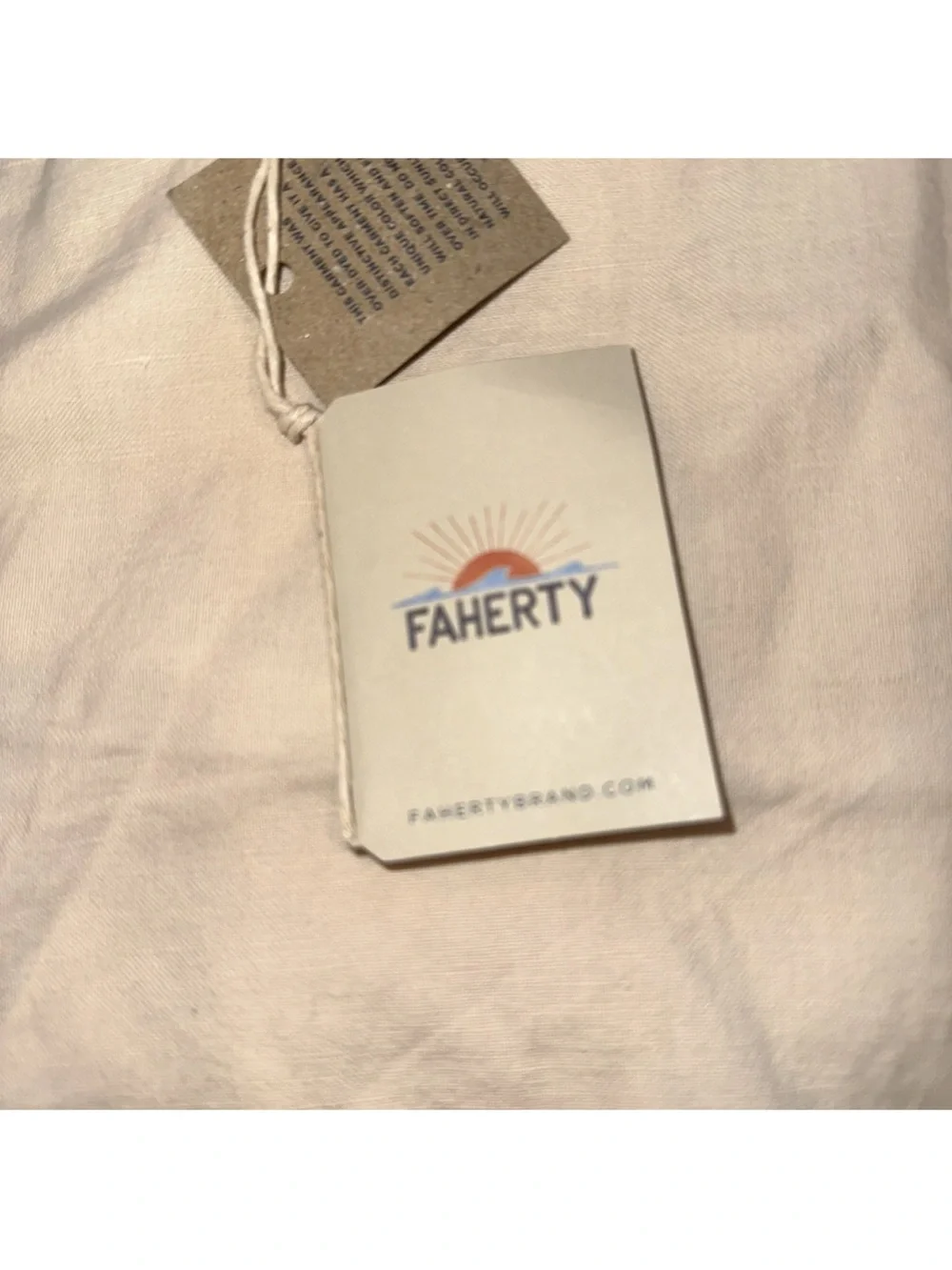 Faherty Shorts Mens 38 Khaki Malibu Chino Linen Cotton 9